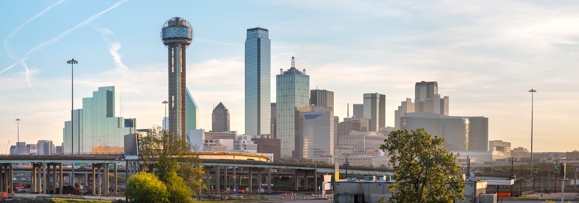 Panoramic overview of downtown Dallas